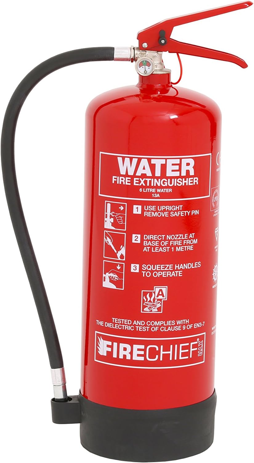 Firechief FXW6 Water Fire Extinguisher 6L Red XTR - Quality Fire Safety