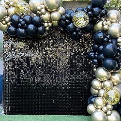Shimmer Wall Backdrop Black Backdrop Decoration