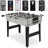 Best Choice Products 2x4ft Combo Game Table Set for Home, Game Room, Friends &amp; Family w/Hockey, Foosball, Pool, Shuffleboard, Ping Pong, Chess, Checkers, Bowling, and Backgammon