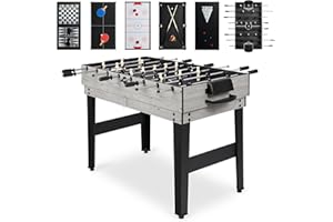 Best Choice Products 2x4ft 10-in-1 Combo Game Table Set for Home, Game Room, Friends & Family w/Hockey, Foosball, Pool, Shuffleboard, Ping Pong, Chess, Checkers, Bowling, and Backgammon