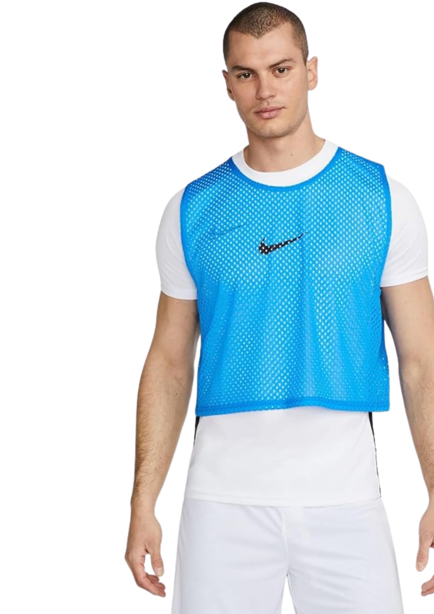 NIKE CW3845-406 U NK DF PARK20 BIB Vest Unisex Photo Blue/(Black) Size L