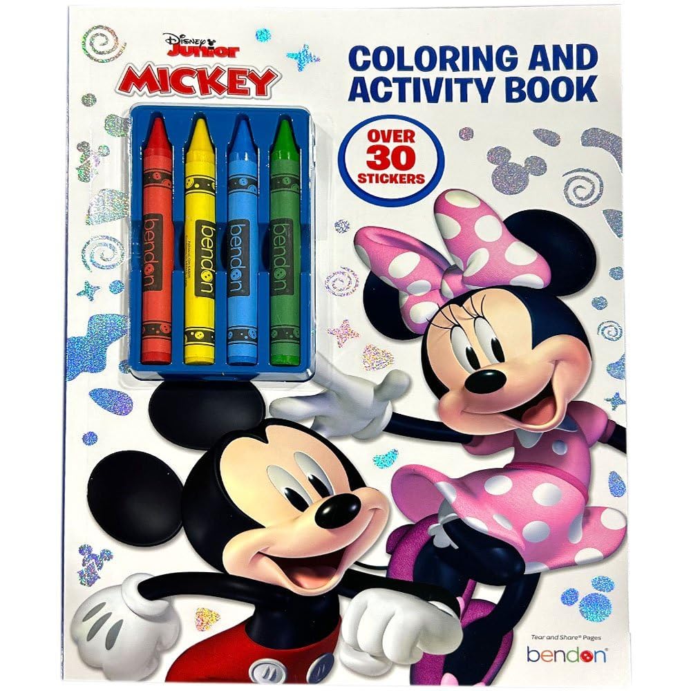 Photo 1 of Mickey/ Minnie Coloring & Activity Book with Crayons and Stickers
