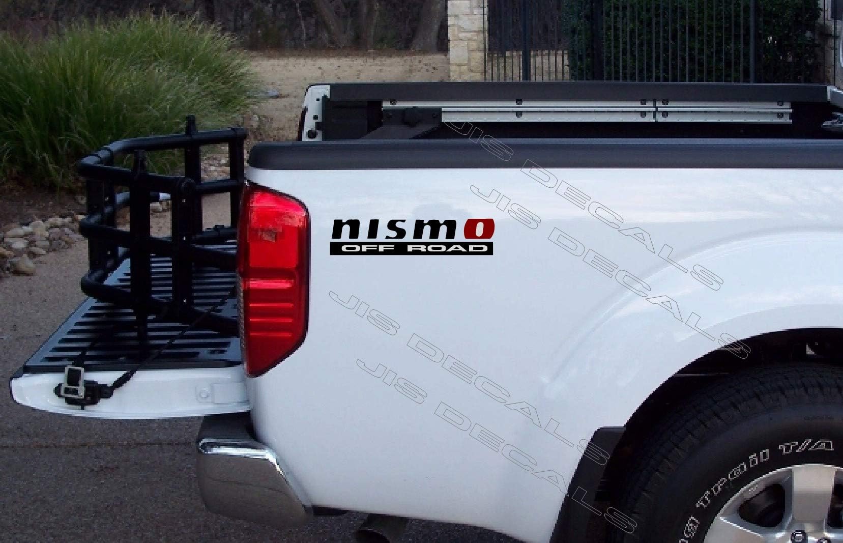 Jis Decals Generic NISMO OFF ROAD DECALS (BLACK WITH RED O) 14 INCH