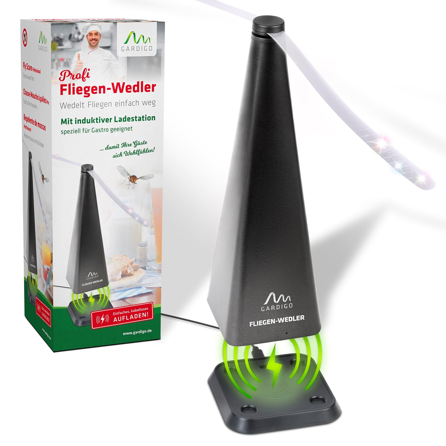 Gardigo 25165 Fly Scare Professional, Mobile Repeller, with USB Charging Station