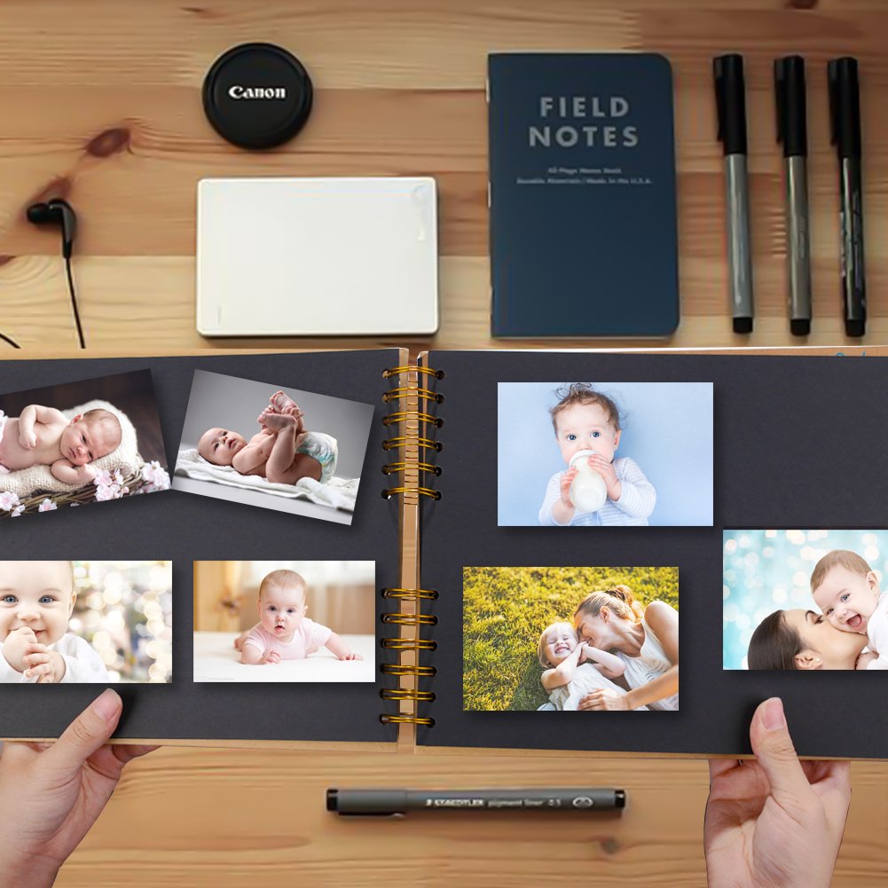 100 Pages Scrapbook, Photo Album DIY Memory Book Craft Paper with Accessories Scrapbooking Supplies for Anniversary Birthday Wedding Gift