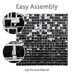 Black Sequin Panels Backdrop Shimmer Wall Backdrop
