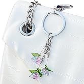 SanQuan Trailing Tulip Flower Keychains for Women-Handmade,Bag Charms,Purse Charm,Mom Keychain Gifts for Mom Women Sister Her