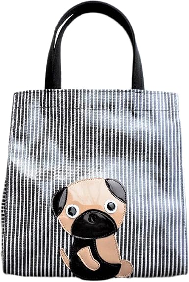 Amazon サブバッグ レディース 小さめ お弁当 人気 おしゃれ お散歩バッグ 犬 トート パグ グッズ 東京ワンニャンバッグ トートバッグ
