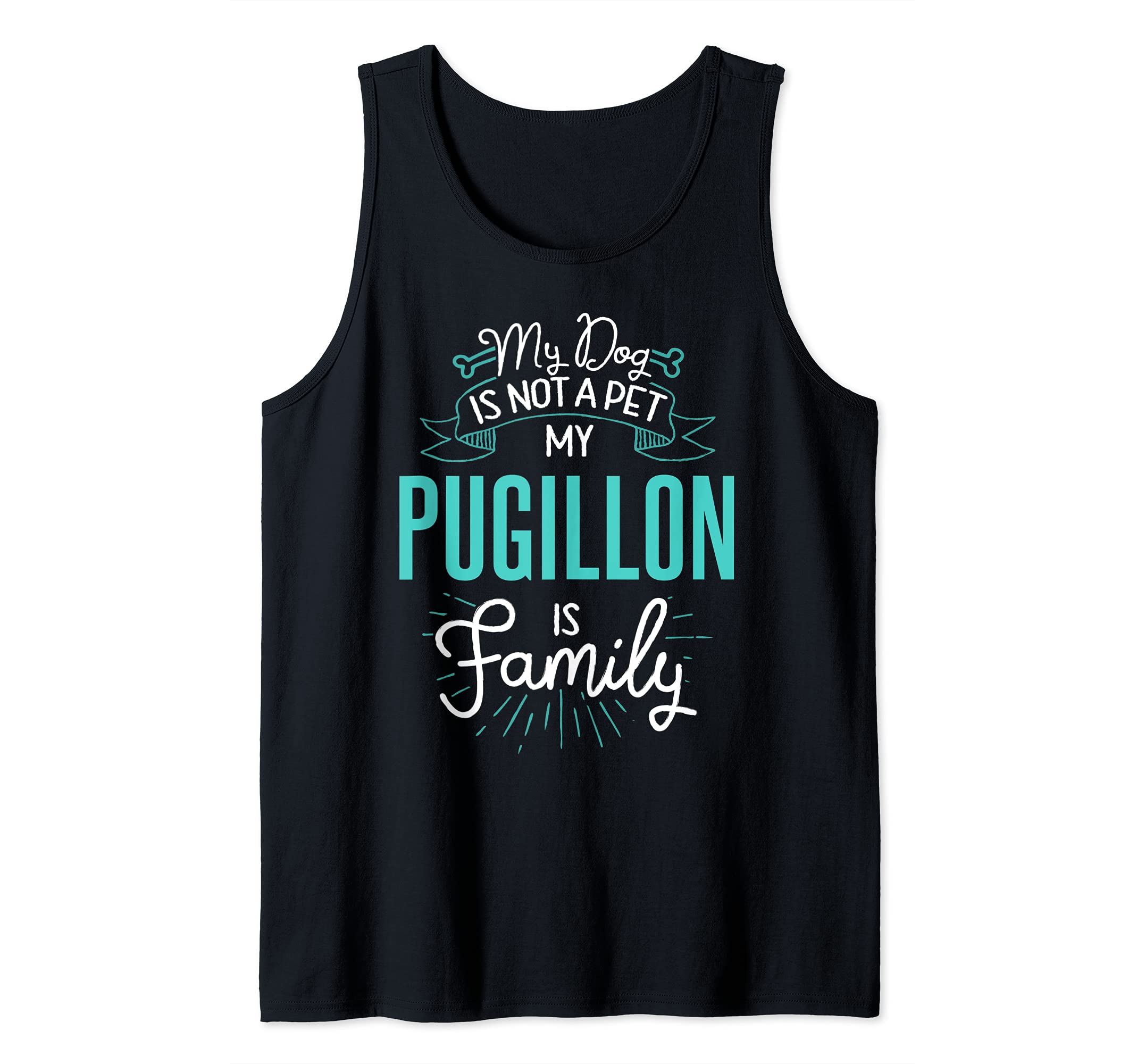 Cute Pugillon Design Family Dog Giftn Tank Top