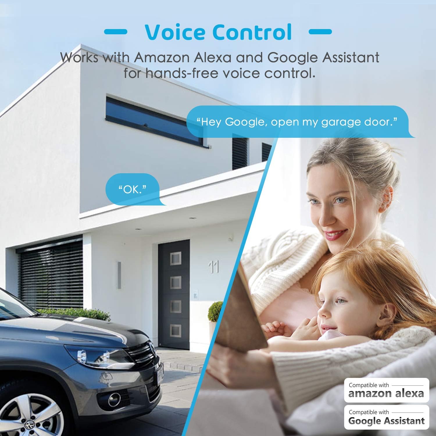 Meross Smart Garage Door Opener Remote MSG100, Compatible with Alexa, Google and SmartThings - Image 3