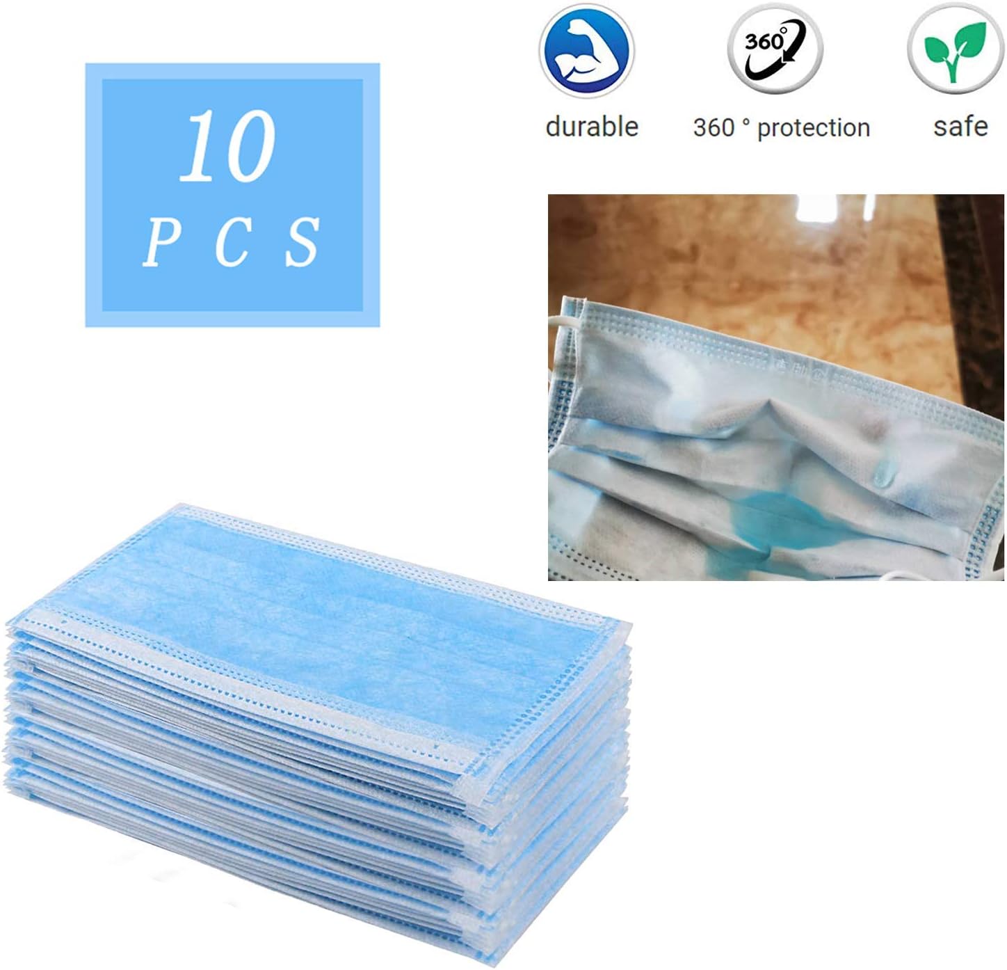 20PC-PM2.5 Mask โ 100% Cotton, Washable, Reusable Cloth Masks โ Protection from Dust, Pollen, Pet Dander, Other Airborne Irritants