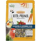 VitaKraft Sunseed Vita Prima Cockatiel &amp; Lovebird Food 3 lb. | Nutrient-Dense Seed Blend, Supports Optimal Digestion, Natural Foraging Variety, Fortified Daily Diet, 3 Pound Bag