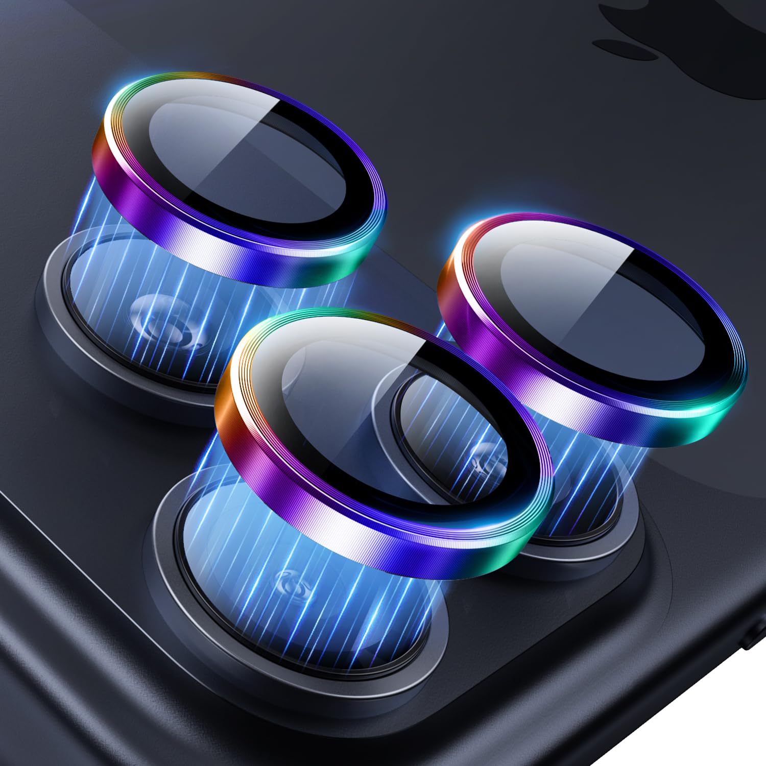 Photo 1 of Hoerrye for iPhone 17 Pro Max/17 Pro Camera Lens Protector - [Top 9H+ Tempered Glass - 12FT Military Grade] HD Camera Screen Protector Cover Accessories Case Friendly,Colorful