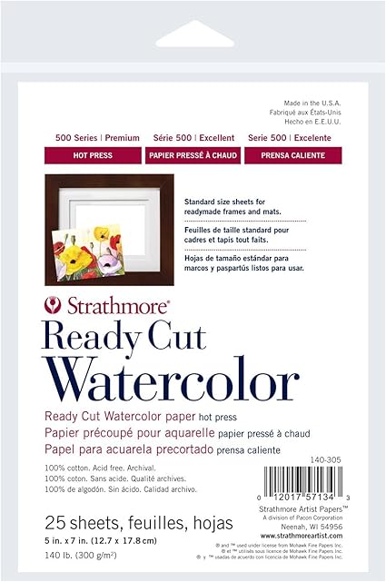 Strathmore Ready Cut W C Sheets 5x7 140lb Hp Amazon Co Uk Kitchen Home