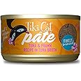 Tiki Cat Grill Pâté, Tuna & Prawn, High-Protein and 100% Non-GMO Ingredients, Wet Finely Minced Cat Food for All Life Stages, 2.8 oz. Cans (Pack of 12)