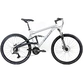 Gravity FSX 29DLX 24 Dual Suspension Mountain Bike with Disc Brakes Matt Ti Gray (21 inch = XL fits* 6'2" to 6'5")