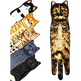PAT JUUMG Funny Cat Hand Towels for Bathroom Kitchen Decor, Cute Decorative Hanging Face Towels,Super Absorbent Soft, Housewarming Gift, Cat Lovers Gifts for Women
