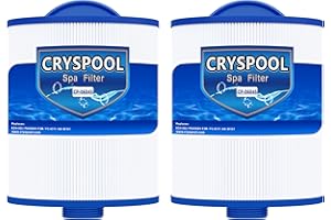 Cryspool® 06045 Filter Compatible with Artesian Spas, Tidal Fit Swim 06-0006-12, 06-0005-12, 6CH-502, PAS50SV-F2M, FC-0311, 50 Sq. Ft Spa Filter Cartridge, 2 Pack