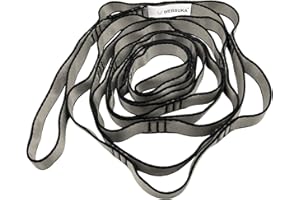 WEBSUKA Aerial Yoga Hammock Daisy Chains Strap, Strong 22kN Adjustable with 10 Loops, No Stretch, Climbing Strap Nylon Chain Sling for Aerial Yoga,Swing, Hammock, Suspension, Exercise