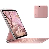 typecase Edge Keyboard Case for iPad Air 11-inch(M3/M2, 2025/2024), iPad Pro 11-inch(4th/3rd/2nd/1st Gen) & iPad Air 10.9-inch 5/4th Gen, Multi-Touch Trackpad, 11-Color Backlight, Rose Pink