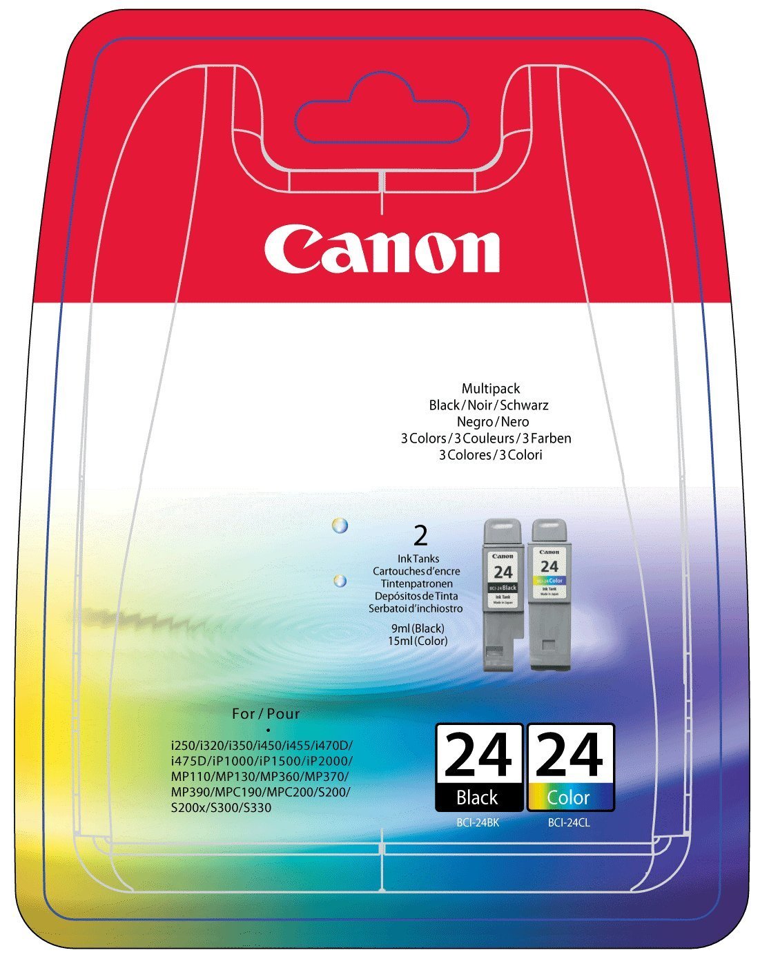 Canon BCI 24 - Ink tank - 1 x black, colour (cyan, magenta, yellow)