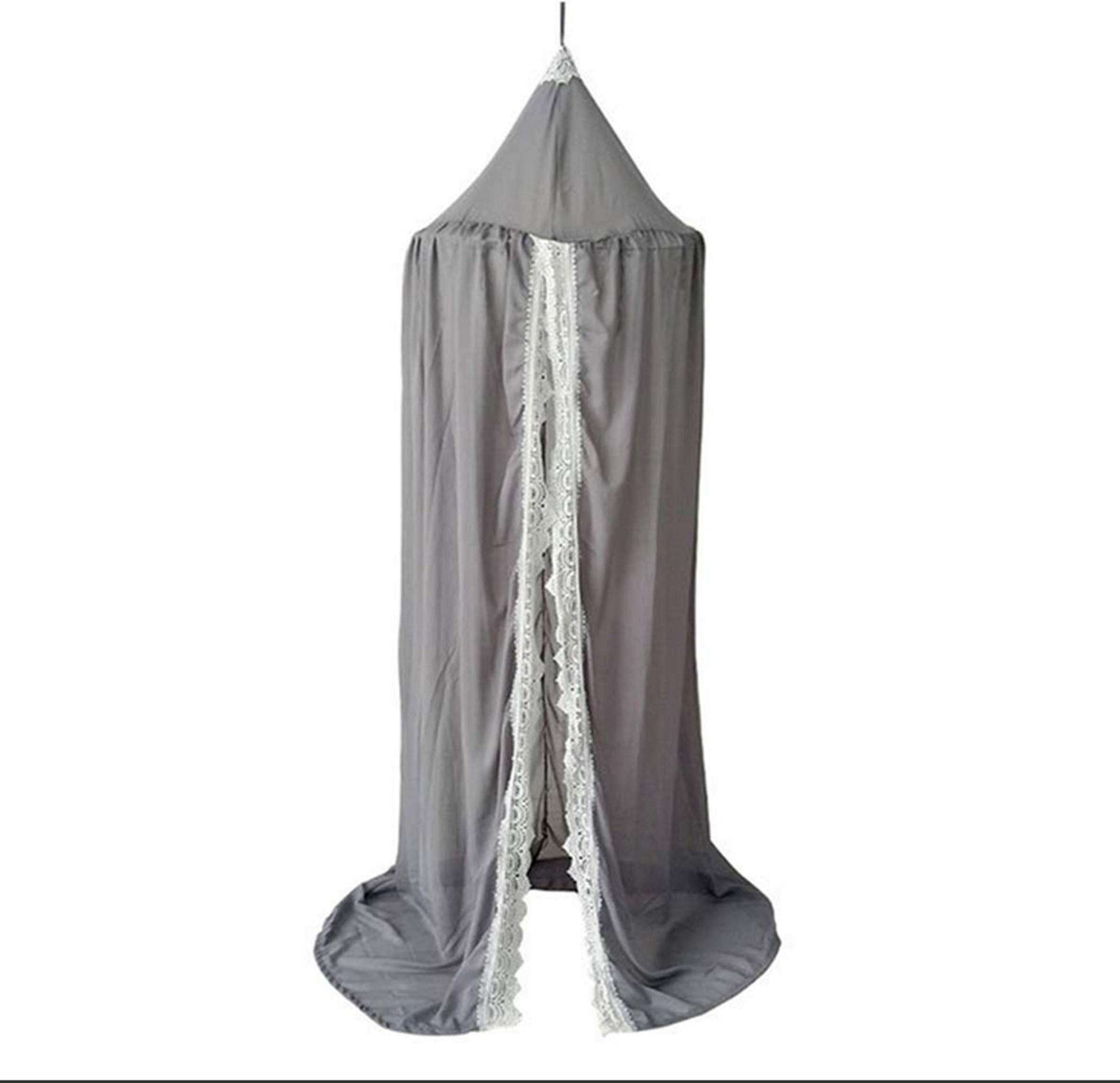 Ducklingup Princess Bed Canopy Reading Nook Tent for Kids Baby, Indoor Outdoor Castle Play Tent Hanging House Decoration Cotton Canvas