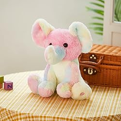 Glow Guards 12'' Musical Light up Rainbow Elephant