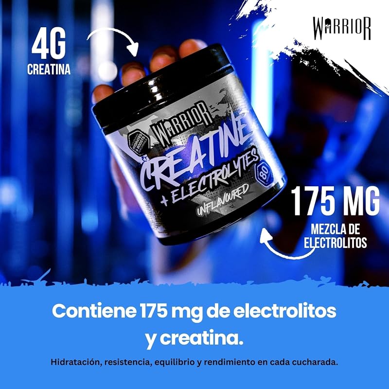 Creatina + Electrolitos Polvo 360 g – Sin Sabor (Neutro)