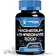Magnesium l-Threonate Supplement Capsules 120 Count - 3000mg - High Absorption Magnesium Supplement Liposomal, Ultra Strength