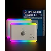 Nordmoose 2-Pack Magnetic Night Light for Cruise Ship Cabin Walls - Fun Color Changing, Dimmable Travel NightLight for Kids R
