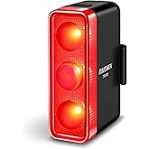 RAVEMEN TR500 500 Lumens Bike Tail Light for Daytime Night Riding, Brake Sensing Bike Rear Light with Side Visibility, 6 Ligh