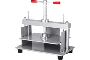 VEVOR Manual Paper Press Machine, 12x8.6 inch for A4 Sized Papers Flatting Machine, 10cm Thickness Steel Frame Manual Flat Paper Press Machine, Papermaking Book Press