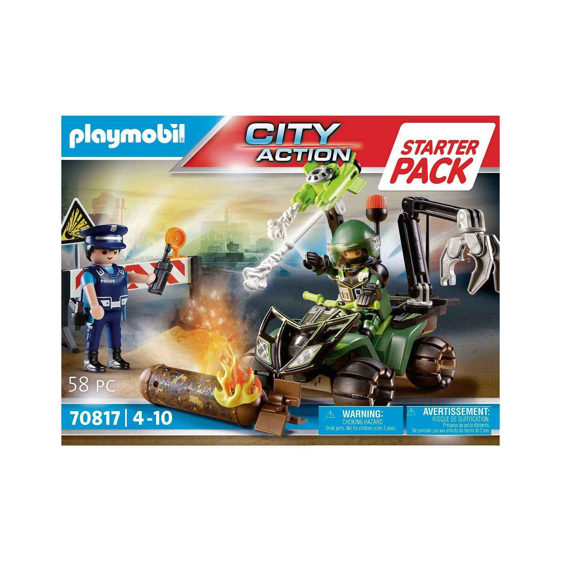 Playmobil City Action 70816 Starter Pack – Police Danger Training, Toys for Children Ages 4+