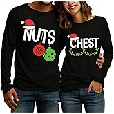 Christmas Couples Shirts Matching Couples Long Sleeve Shirt His and Her Merry Christmas Xmas Outfits Christmas Tops