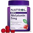 Natrol Melatonin Gummies, Sleep Support for Adults, 5 mg Melatonin Supplement for Sleeping, 60 Strawberry-Flavored Gummies, Up to a 60 Day Supply