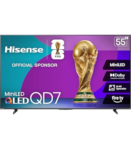 Amazon.com: Hisense Mini-LED 4K UHD Google Smart TV (55U6N, 2024 