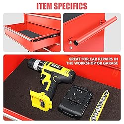 DNA MOTORING TOOLS-00263 5-Drawer Plastic Top
