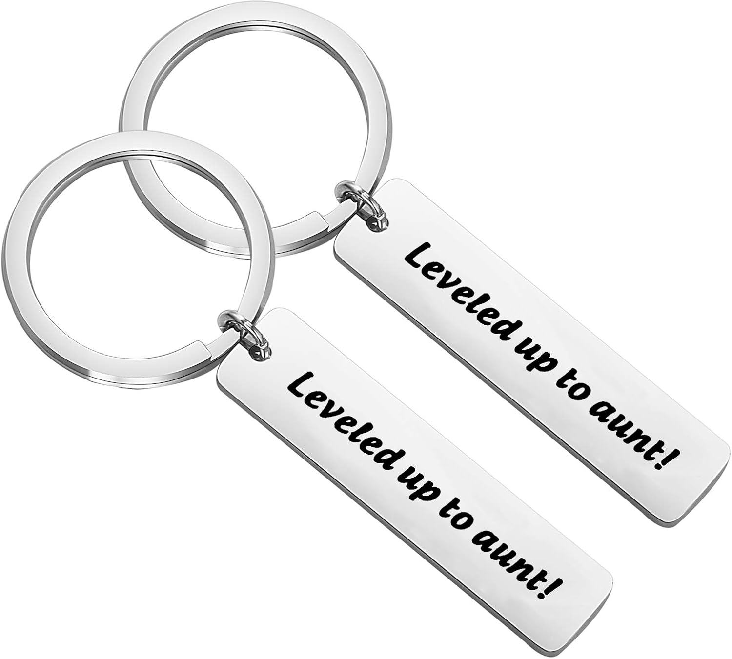 SEIRAA New Uncle Gift Leveling Up to Uncle Keychain New Aunt Jewelry Uncle to Be Gift Pregnancy Announcement Gift for Future Uncle/Aunt