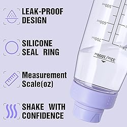 Edmyre Water Bottle 32oz, clear water bottle with