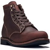 Golden Fox &lsquo;Overlord&rsquo; Men&rsquo;s 6-Inch Service Boot, Leather Welt, Premium Oiled Full Grain Leather, ASTM Rated