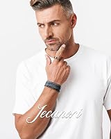 Jecanori 3X Lymph Drainage Copper Magnetic Bracelet Men 57 Magnets 3500G view 8
