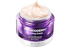 BIOHEAL BOH Probioderm 3D Lifting Cream 1.7 fl oz | Advanced Korean Anti-Aging Probiotics Facial Night Cream Moisturizer with 17-Peptide Complex & Patented Probioderm for Wrinkles on Face and Neck