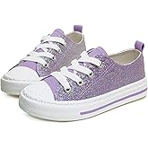 ToandonToddler Kids Sneakers Sparkle Fashion Glitter Sequins Canvas Shoes