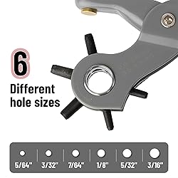 UNCO Leather Multi-Hole Puncher, Belt Punch