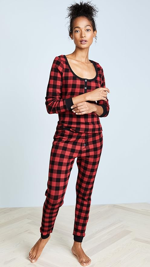 buffalo plaid long johns