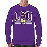 Campus Colors NCAA Adult Unisex Overtime Classics Crewneck Fleece Sweatshirt, Cozy Cotton Poly Blend, Timeless Design
