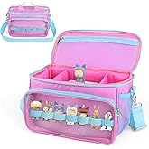 Sun3drucker Carrying Case for Toniebox 2/1,Carrying Travel Bag for Toniebox Starter Set and Tonie Figures, Toniebox 2 Audio Player Bundle Portable Storage Bag(Pink-purple)
