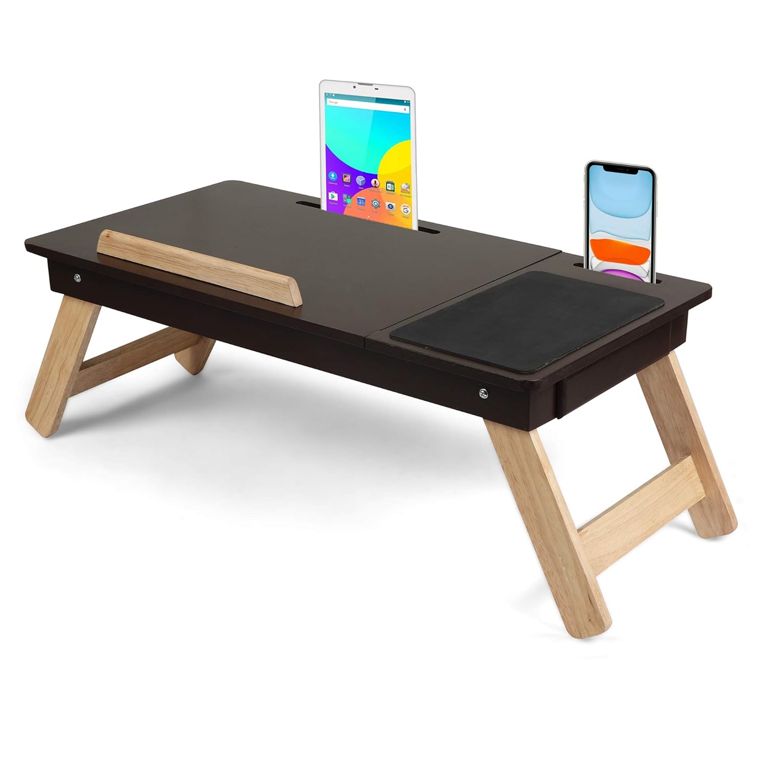 IBS Wooden Adjustable Foldable MultiFunction Portable Laptop Table