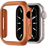Recoppa Compatible for Apple Watch Case 45mm Series 7 8 9, Shockproof Ultra-Thin Hard PC Bumper Case All-Around Edge Protective Cover Frame[NO Screen Protector] for iWatch Accessories, Orange