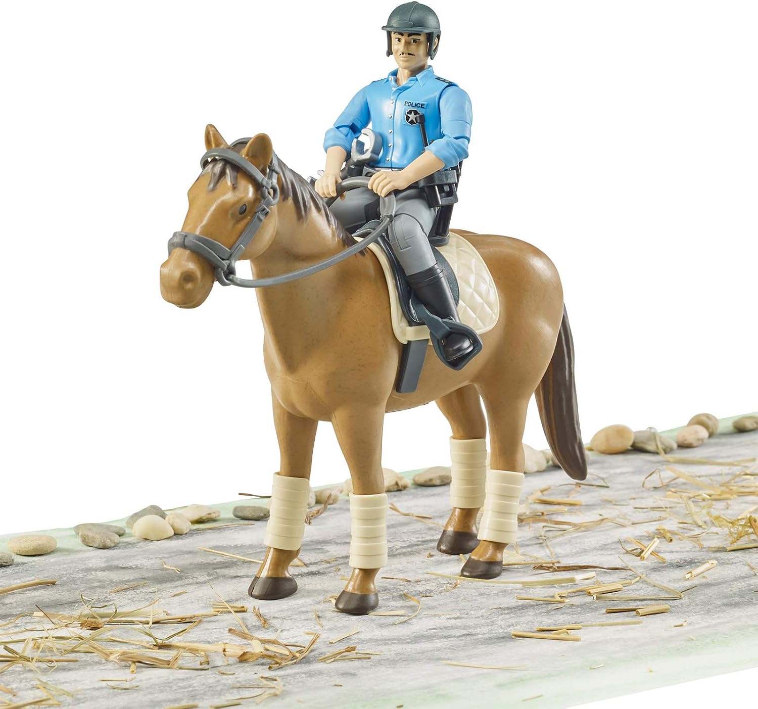 Police Horse and Rider, Brown, 1 - Image 5